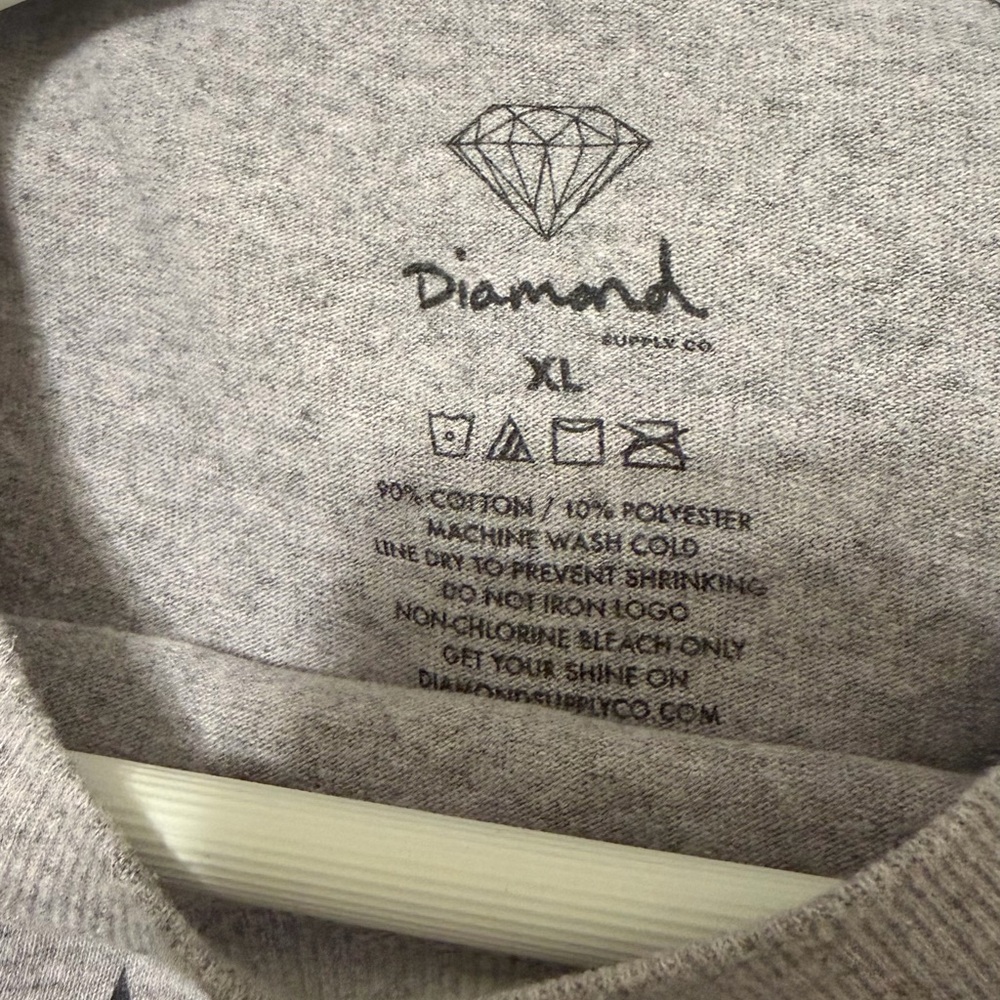 Diamond Supply Co. Heather Gray Tee - Picture 3 of 3